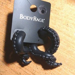 Black Body Rage Tentacles earring pair